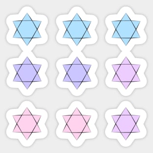 Jewish Stars Pack Sticker